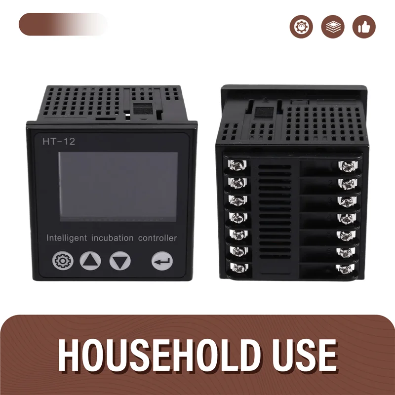 

-A25M HT-12 Thermostat And Hygrostat Control Unit For Egg Incubators With LCD Digital Display