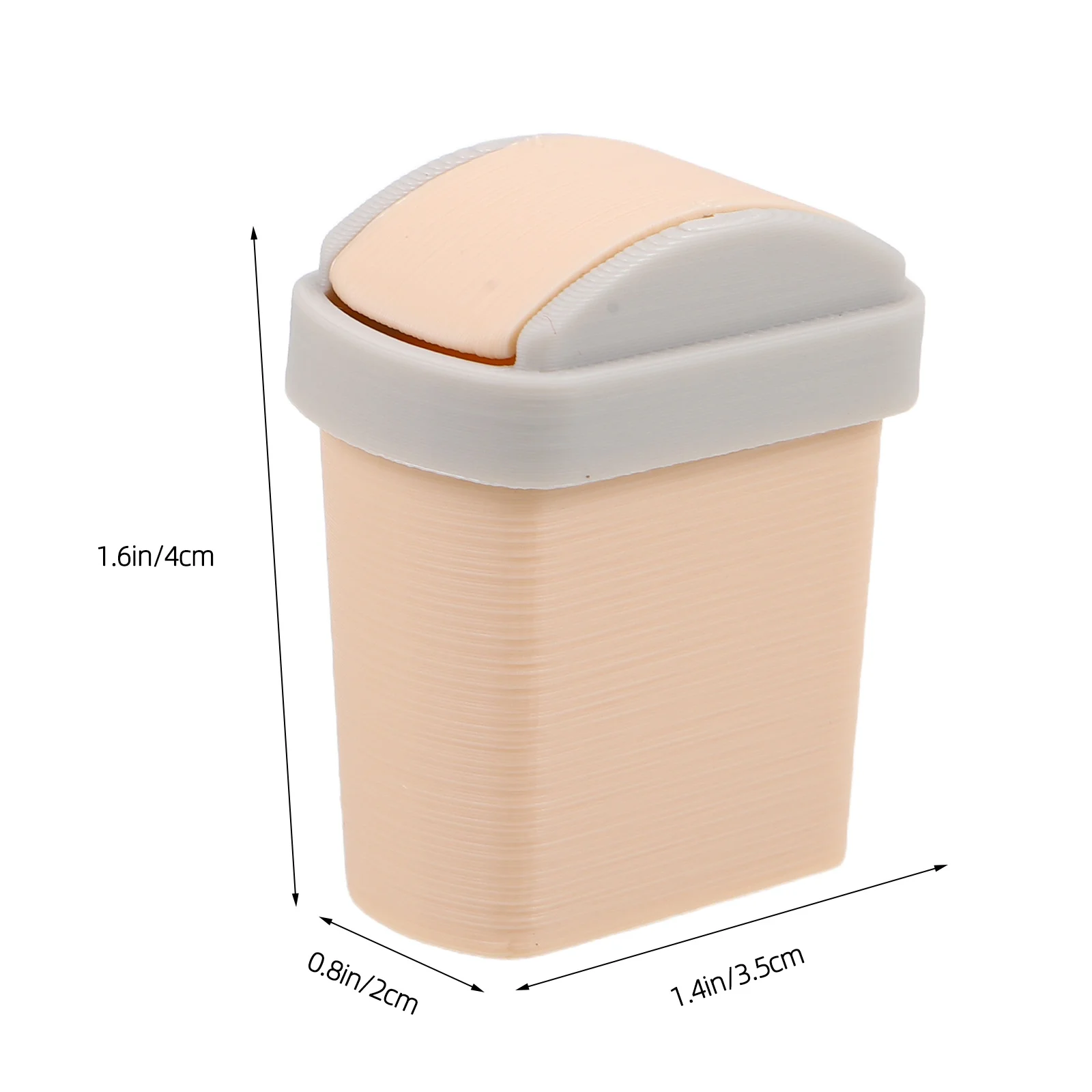 2 pezzi mini bidone della spazzatura coperchio oscillante in plastica robusta scala 1:12 piccolo bidone della spazzatura mobili per casa delle bambole decorazione del desktop