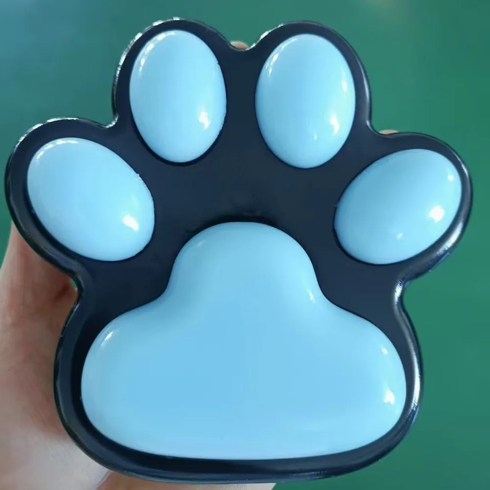 Super Large Cat Paw Squeeze Toy Slow Rebound Silicone Cartoon Fidget Toy Handmade Colorful Cat Paw Pinch Toy Kids Tricky Doll