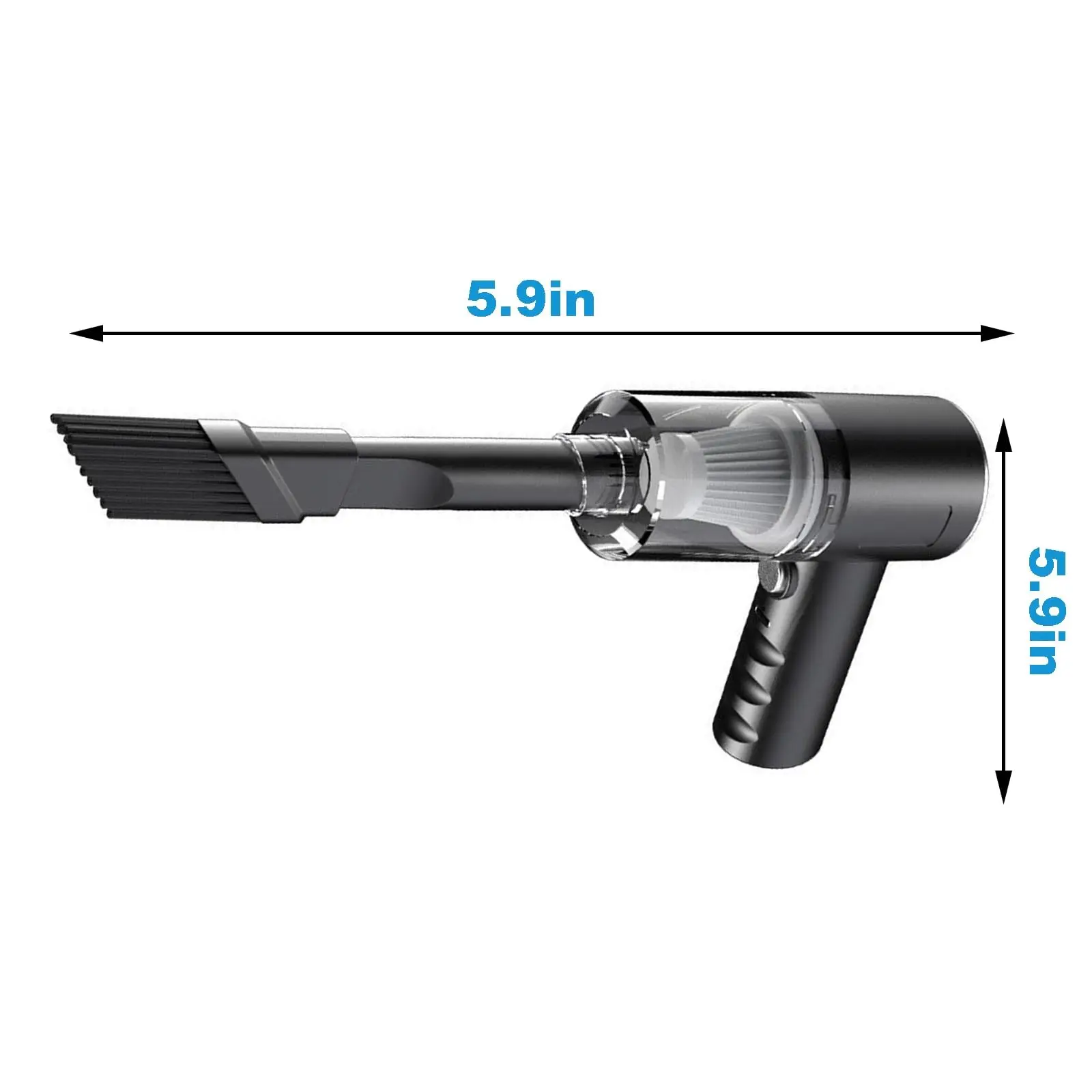 1Pcs Cordless Vacuum Cleaner for Home and Car, 120 Watt Powerful Suction Cordless Handheld Car Vacuum Cleaner, Black