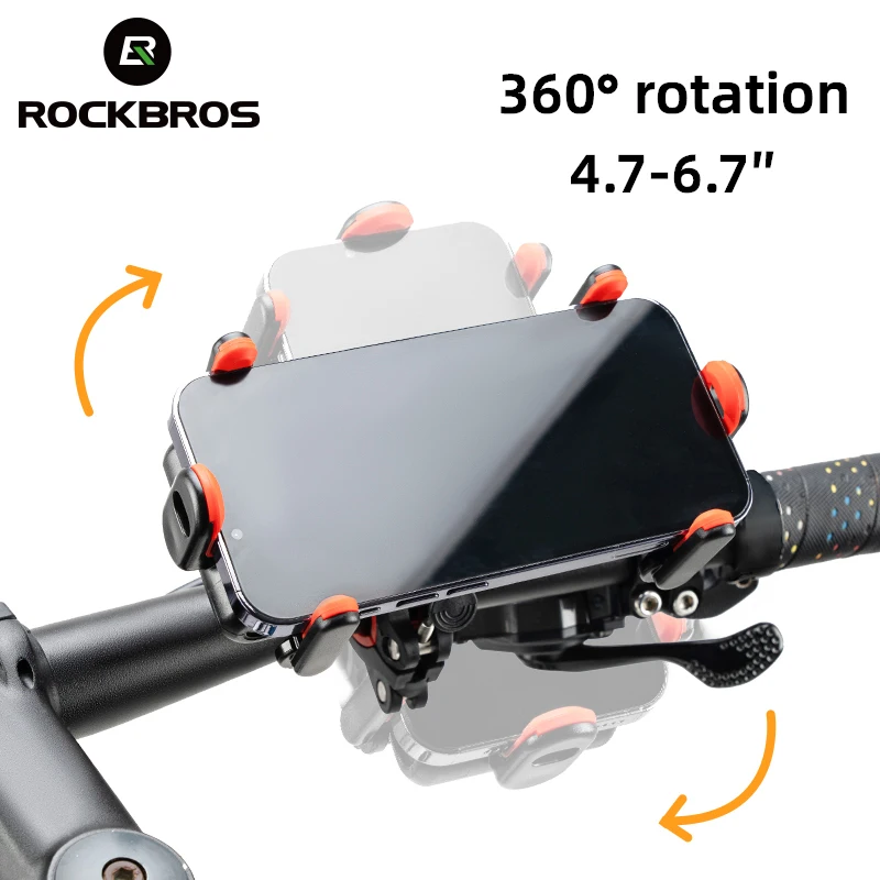 ROCKBROS Mobile Phone Holder Bike Mobile Phone Navigation Bracket Electric Motorcycle Quick-release Bracket Riding Equipment