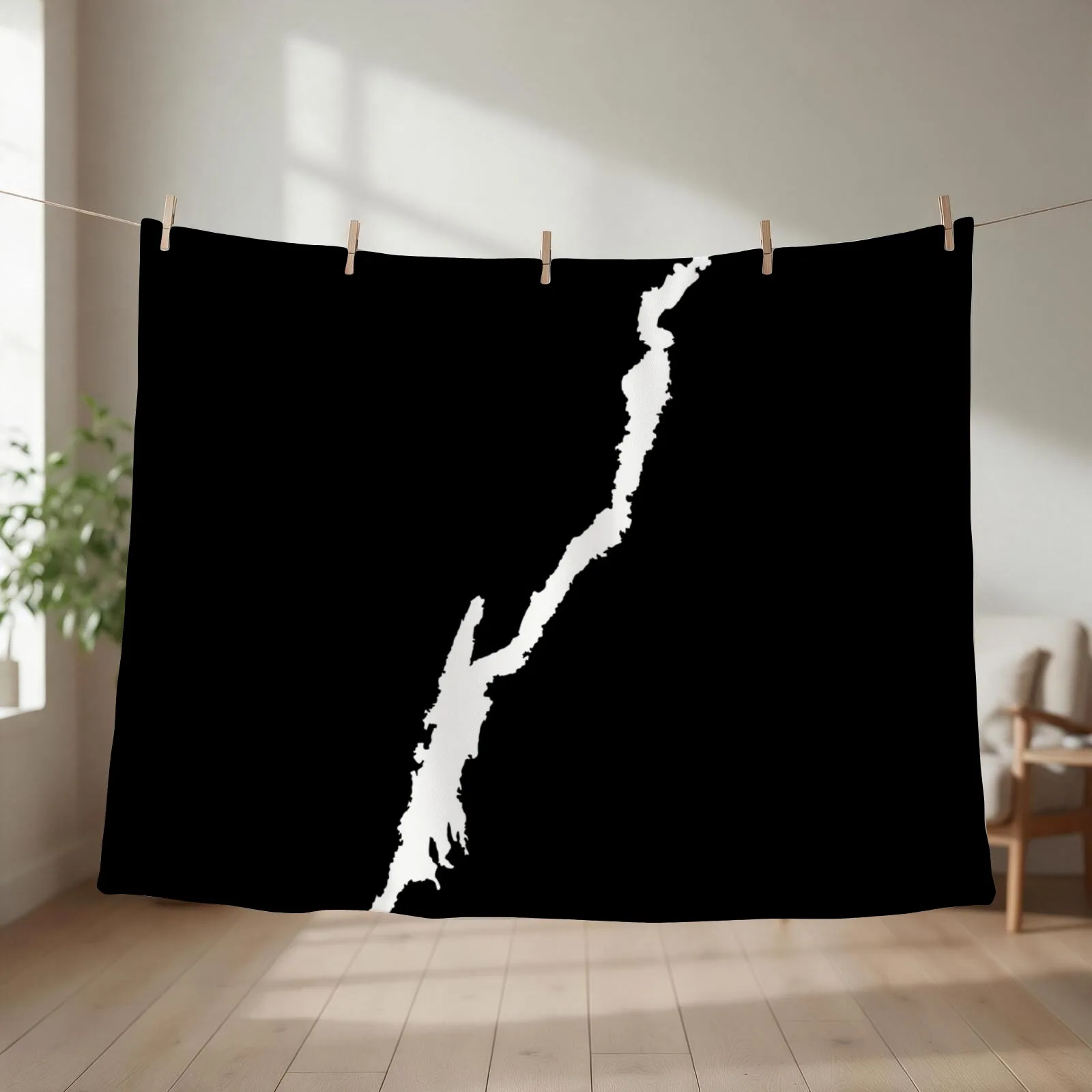 Lake George Throw Blanket couch cozy soft plush fuzzy picnic outdoor blanket