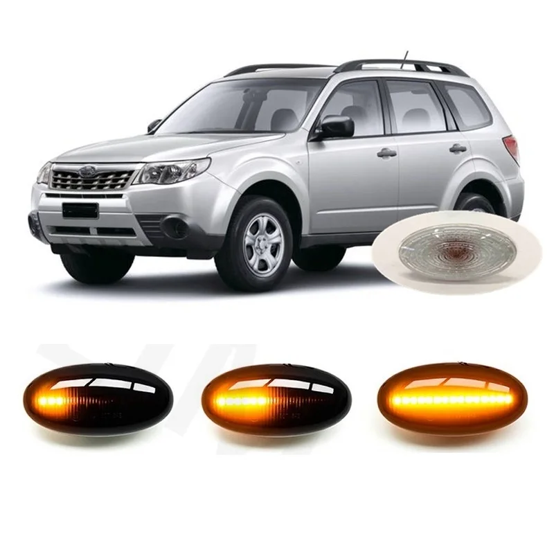 for Subaru Forester SH 2007 2008 2009 2010 2011 Sequential LED Side Marker Turn Light Signal Lamp Accessories