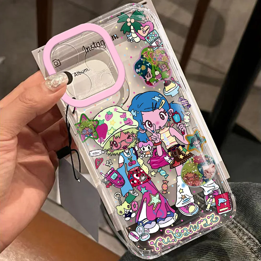 2024 Original Cute Anime Girls Clear Space Phone Case For Samsung S10 S20 S21 S22 S23 S24 Fe Plus Ultra A35 A20 Note10 20 4G 5G