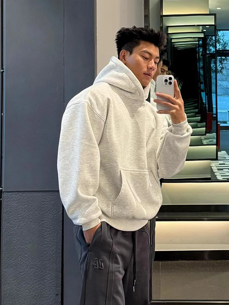 

Мужская утепленная толстовка с цветочным принтом, осенне-зимняя, на флисовой подкладке, в стиле американского ретро, свободного кроя, повседневная