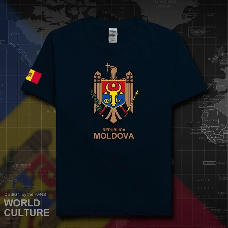 Moldova MDA MD Men\'s National Team T-Shirt 2018 Cotton Fashion Shirt High Leather Clothing Fitness Summer 100%