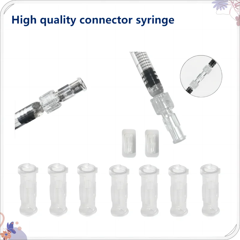 

Syringe Coupler Connector Transparent Female to Female Luer Lock Sterile Individual Packaging 10/20/50/100pcs