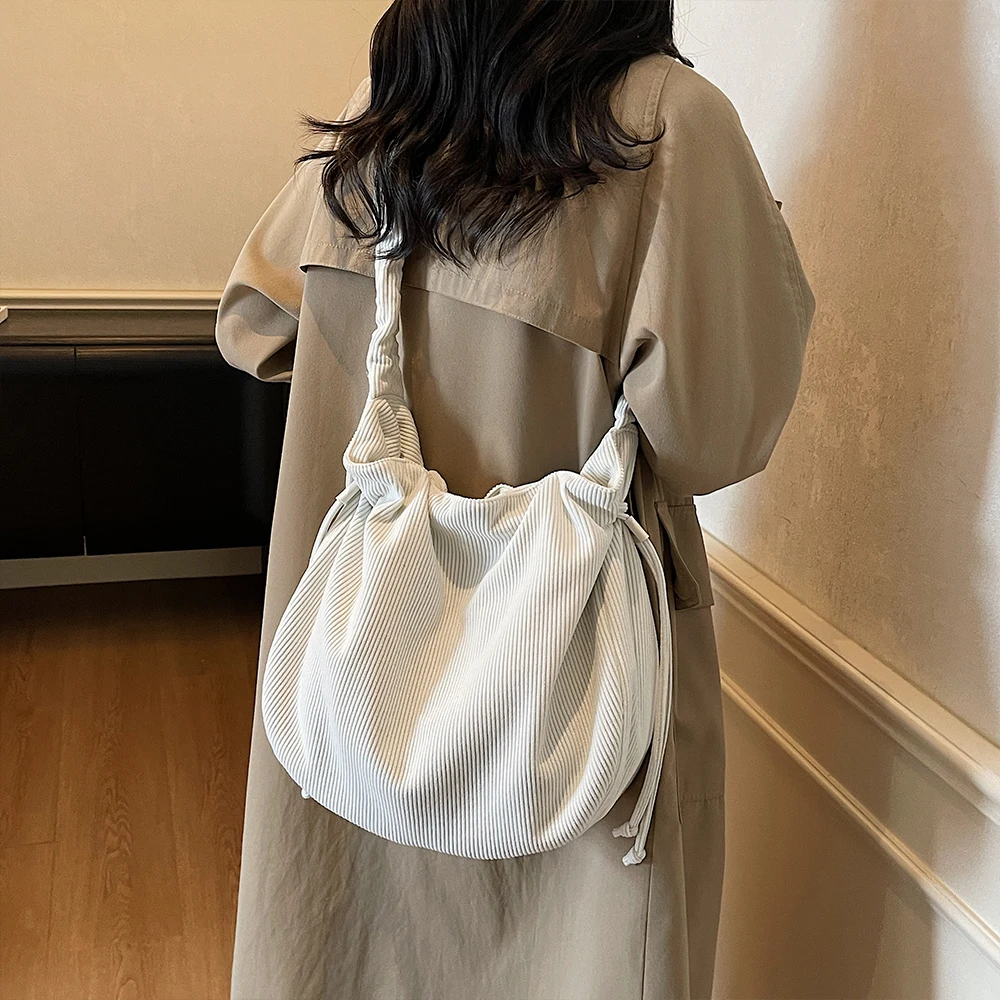 حقيبة حمل برباط النسخة الكورية، حقيبة يد نسائية للسفر الترفيهي ذات سعة كبيرة، حقيبة كتف للتنقل، حقيبة نسائية