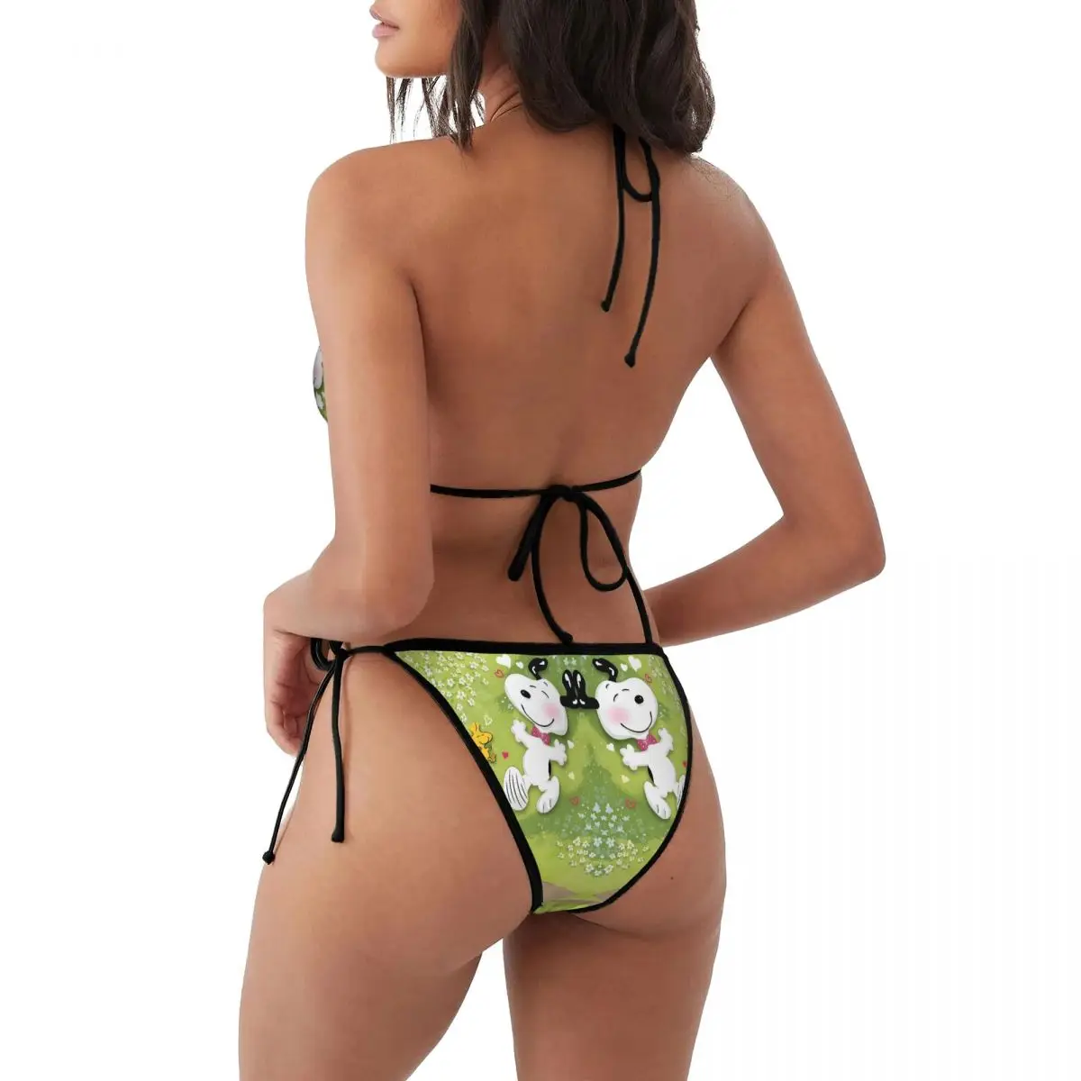 Personnalisé S-Snoopys Sexy maillots de bain imprimer mignon dessin animé Bikini ensembles Bikinis ensembles pour femmes deux pièces maillots de bain