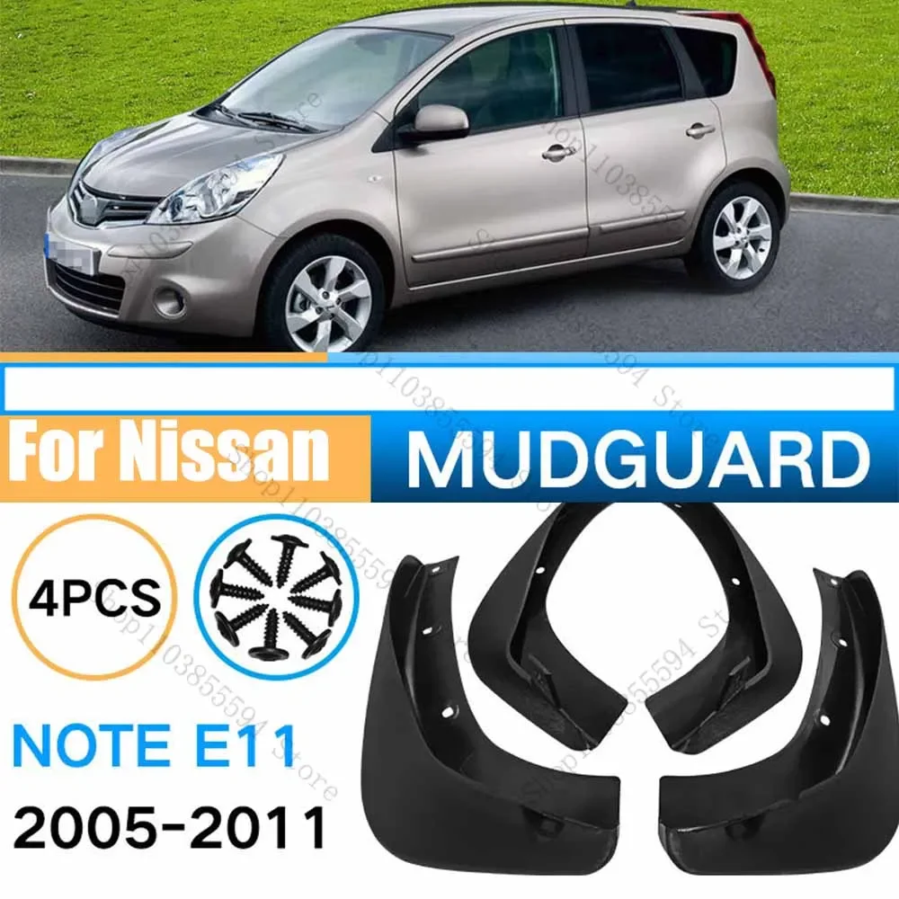 

Mudguard For Nissan Note 2005 06 07 08 09 E11 Front Rear Mudflaps Mudguards Accessories Auto Styline Splash Guard Fender