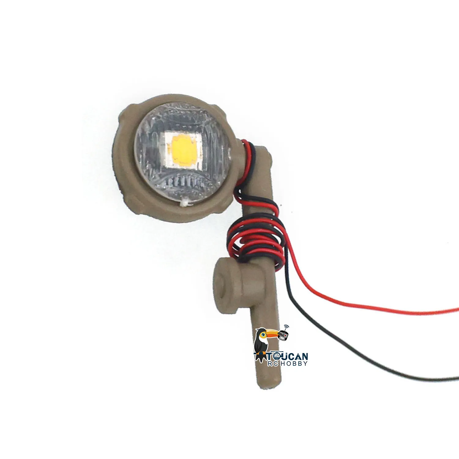 Plastic LED Touch Control Zoeklicht voor 1/16 Henglong RC Tank 3938 3818 3938 Tiger 1 Abrams Challenger II Model Verbeterd Onderdeel