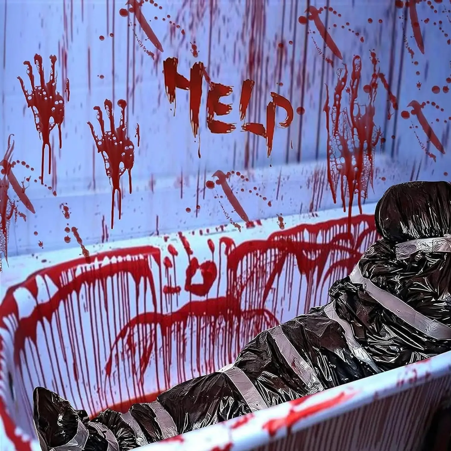 Halloween Decorations Hanging Corpse Dead Victim Props for Indoor Outdoor Party Yard Horror Corpse Ghost Decoration Fake Body