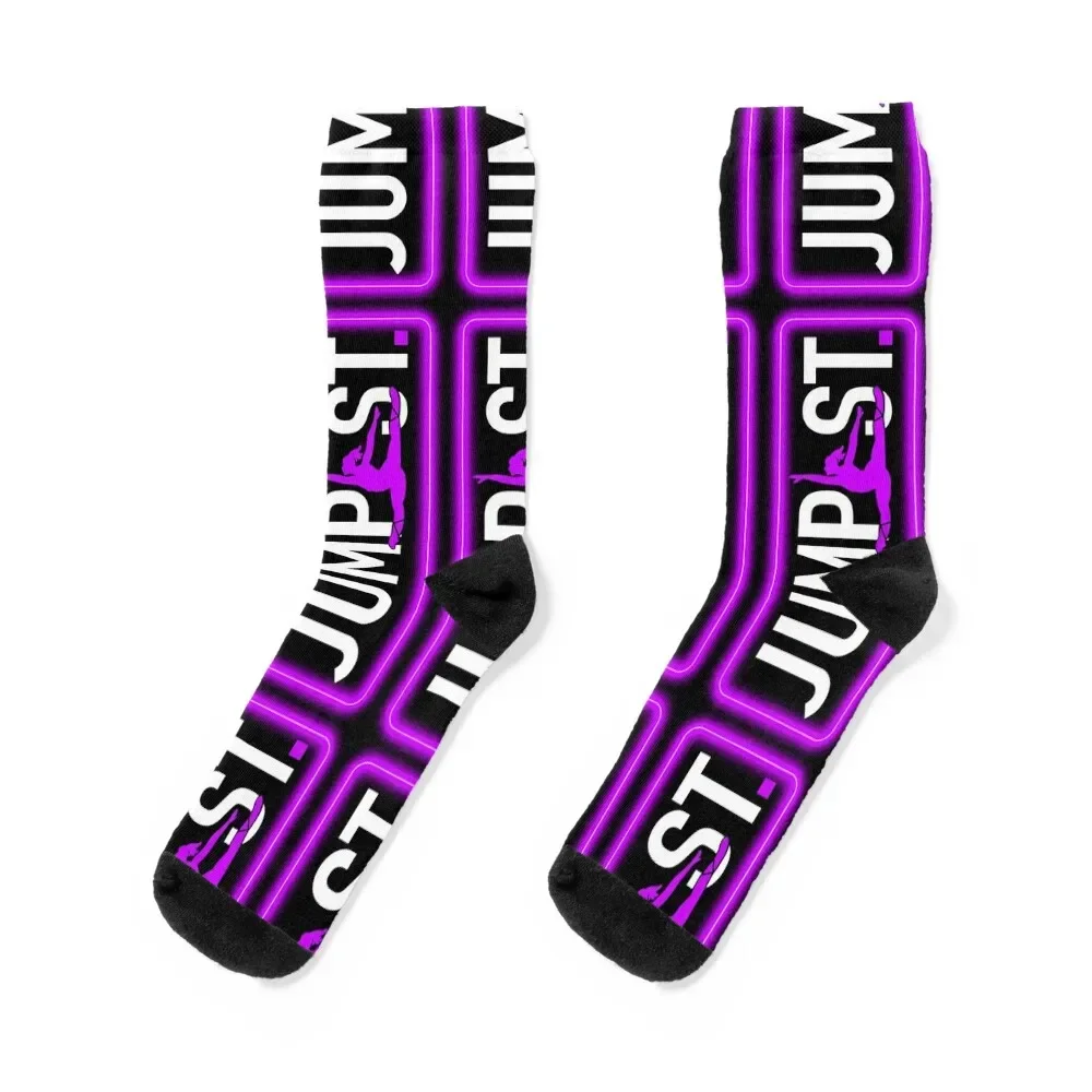 

Jump St logo, vertical, outline, no background Socks floral moving stockings cotton christmas gift Socks Female Men's