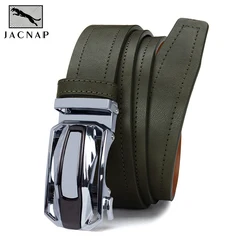 Men's High Quality Plus Size PU Leather Belt Metal Alloy Automatic Buckle Brand Luxury Design Waist Belts for Men Strap Male