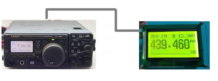 

"OTO-1908 External Display - Expansion Screen for Yaesu FT-857D/897D Radio Units"