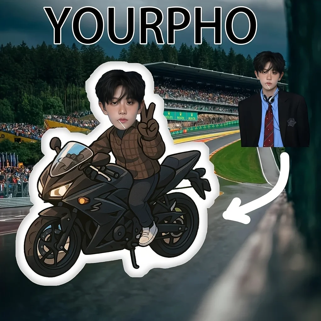 A customized motorcycle rider designed personalized pillow, a unique birthday gift, suitable for families and loved ones, home d