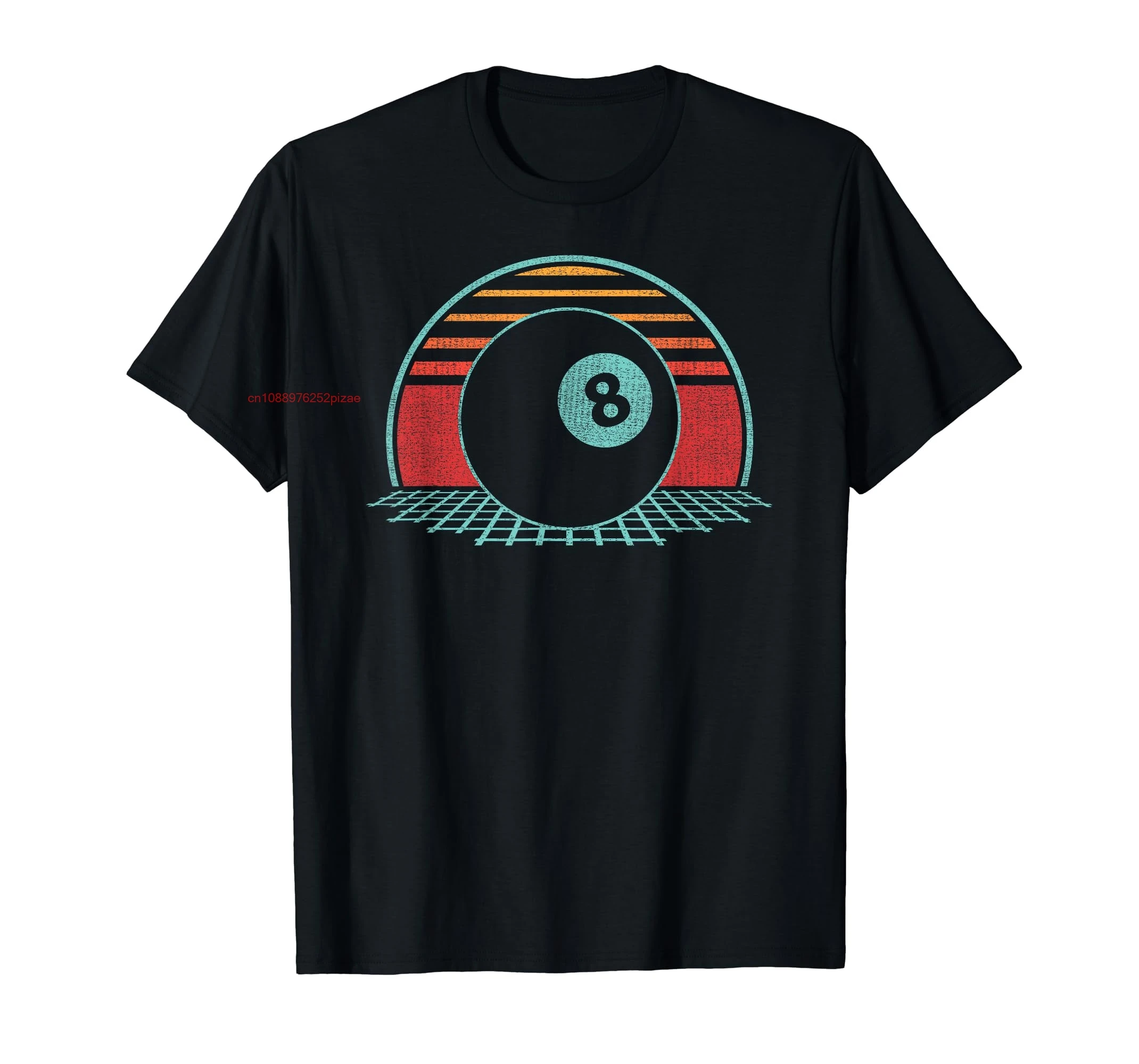 100% Cotton Pool Player Billiards Lover 8 Ball Retro Vintage 80s Style T-Shirt MEN WOMEN UNISEX T Shirts Size S-6XL