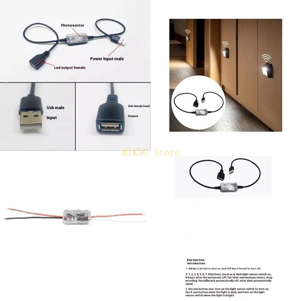 Light Sensory Switcher Light Control Sensory Switcher USB Cable Day/Night Auto-On best sale