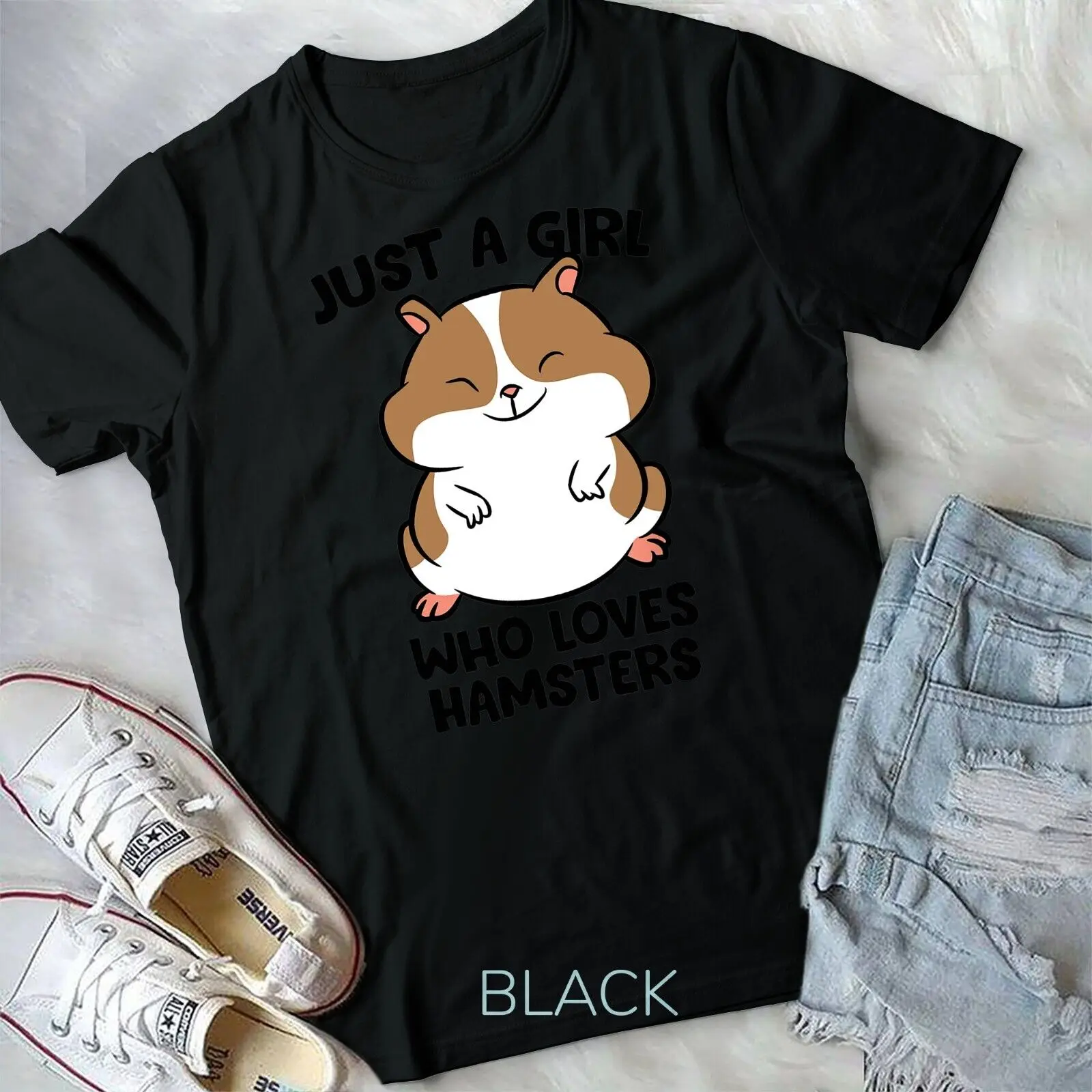 

Just a Girl Who Loves Hamsters Unisex T-shirt