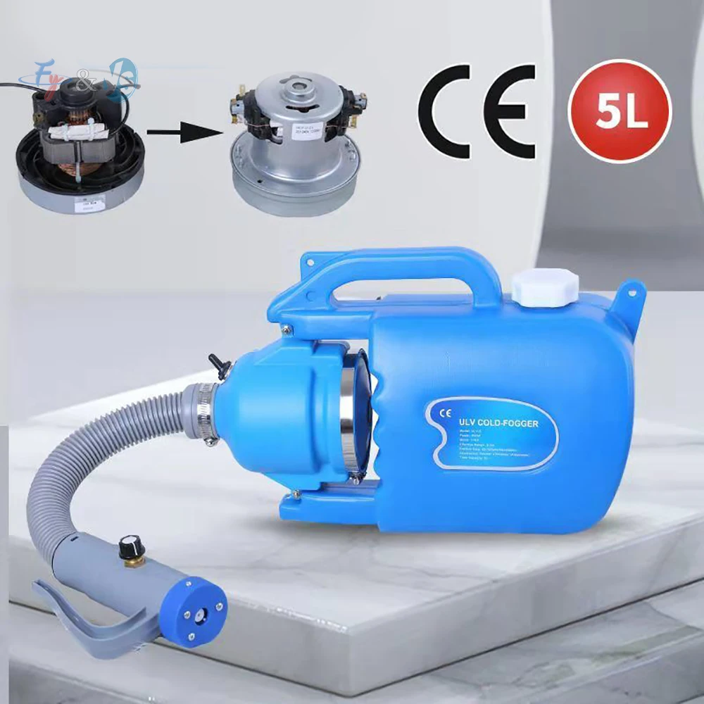 5L/7L ULV Cold Fogger Sprayer Portable Disinfection Atomizer Nebulizer Ultra Low Volume Mist Blower for Garden Hotel
