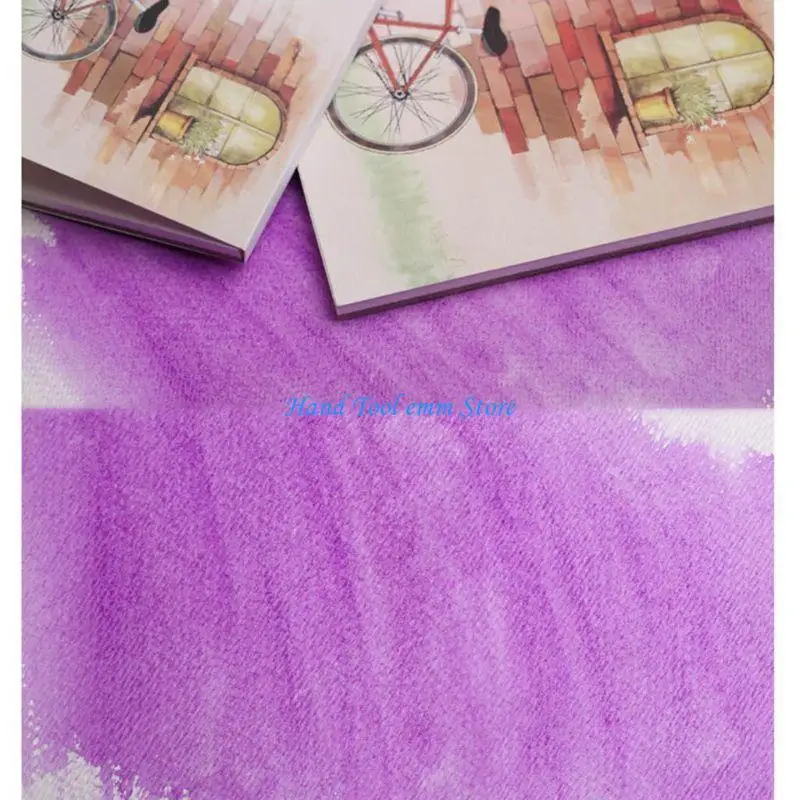 H37F 12 Sheet Watercolor Paper for Drawing Painting Color Pencil Book Art Supplies