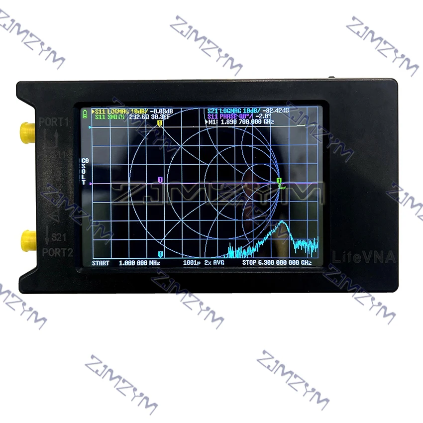 Nuovo LiteVNA-64 Touch Screen da 3,95" LiteVNA Analizzatore di rete vettoriale da 6,3 GHz Analizzatore di antenna HF VHF UHF Aggiornamento di NanoVNA