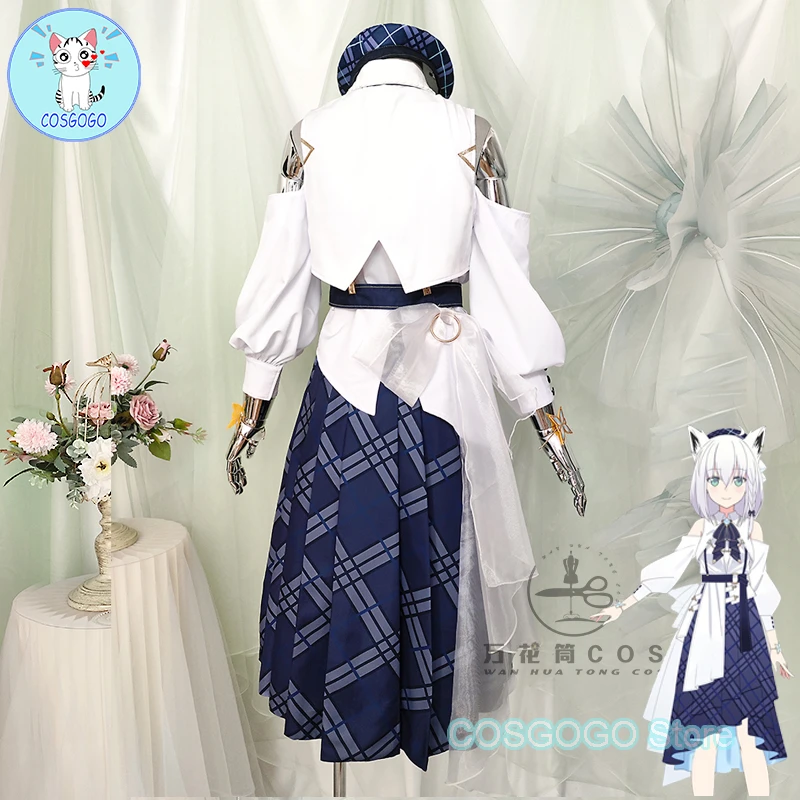 

COSGOGO Vtuber Hololive Blue Journey Cosplay Costume Halloween Outfits Women Dress Team Uniforms