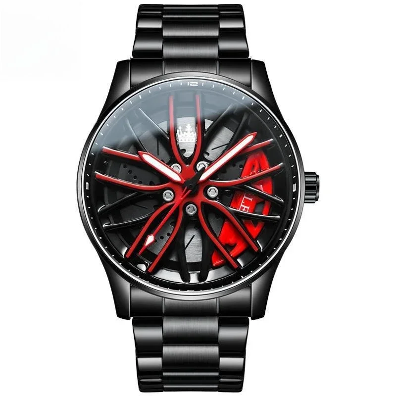 2025 New Brand Watch Wheel Rotating Quartz Watch Fashionable Waterproof Men's Watch