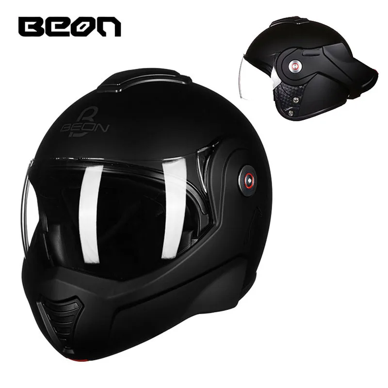 Men\'s Motorcycle Helmet Antifog Visor Film BEON T702 Flip up MOTO Accessories Biker Motorbike Motocross off Road Safety Helmets