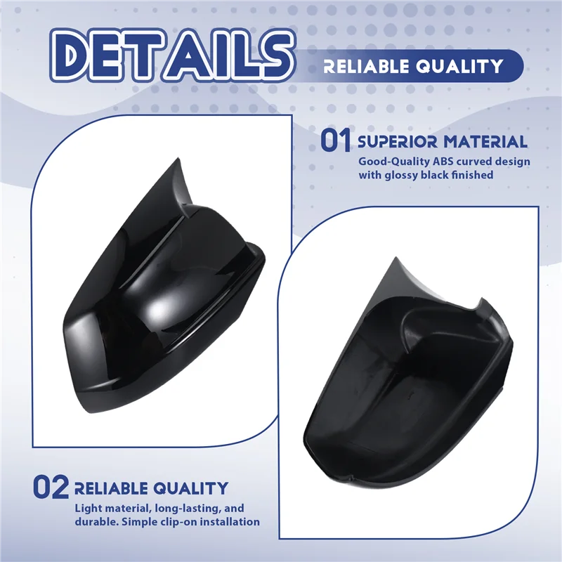 

Efficientt-For-BMW 5 Series F10 F11 F18 528I 530I 535I 550I 2011 2012 2013 Rear View Mirror Cover Side Mirror Cap