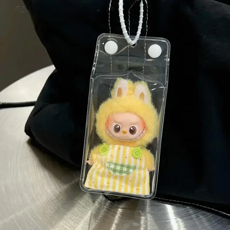 1/3 قطعة حافظة واقية 10 سنتيمتر حقيبة عرض خارجية ل Labubu 4.0 الوحوش دبوس لسلسلة الحب دمية الزي اكسسوارات