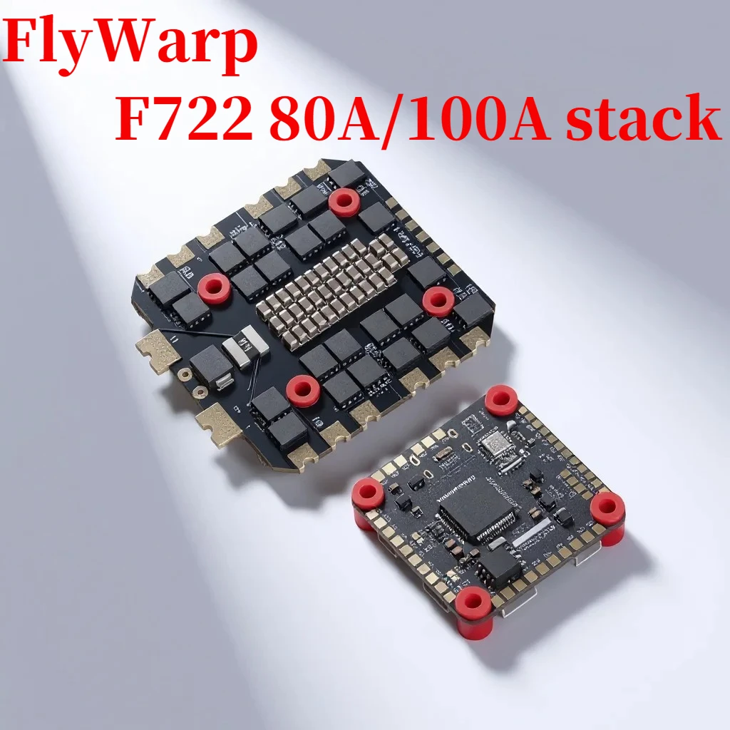

FlyWarp F722 Flight Controller 65A/80A/100A 4in1 ESC Stack BLHeli_S 6-8S for FPV Drone Racing RC Quadcopter
