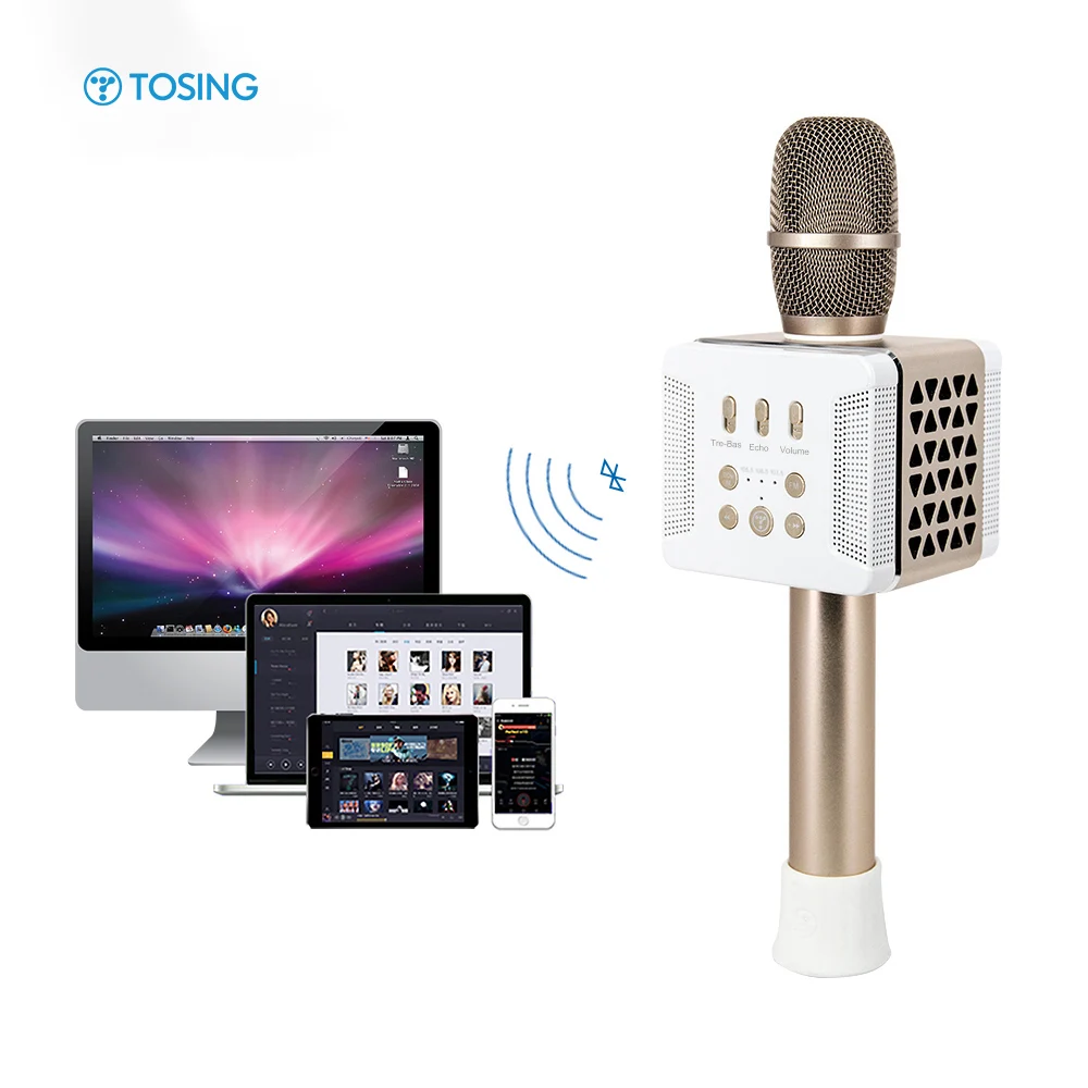 2025 TOSING 016 Professional Audio Karaoke Machine 20W Dynamic Microphone Wireless Communication Treble Bass Boost for Studio