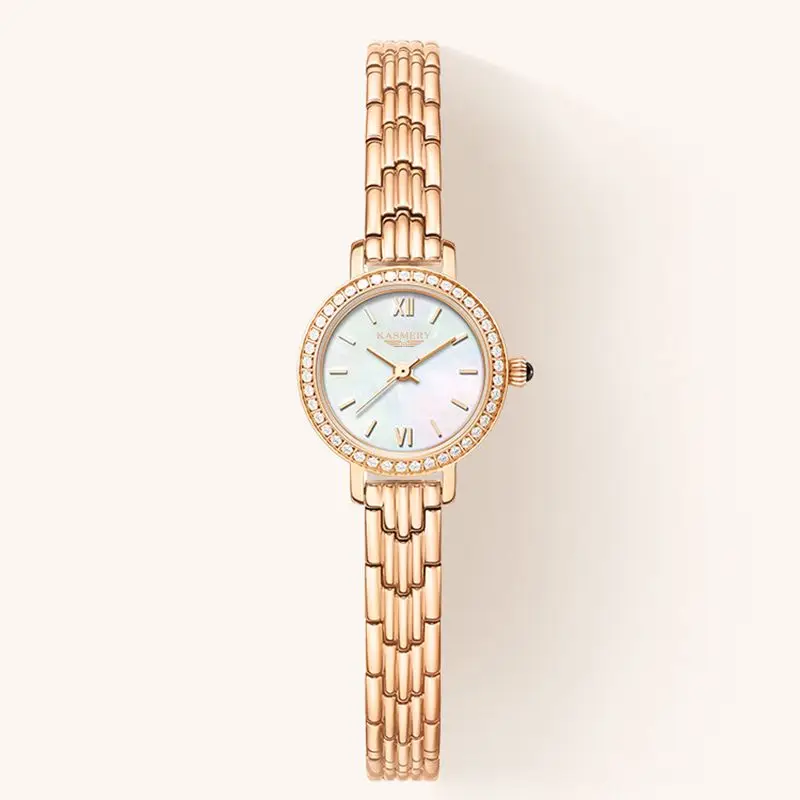 Genuine Swiss 2025 new gold women's automatic mechanical watch light luxury simple fashion chain waterproof quartz watch luxury