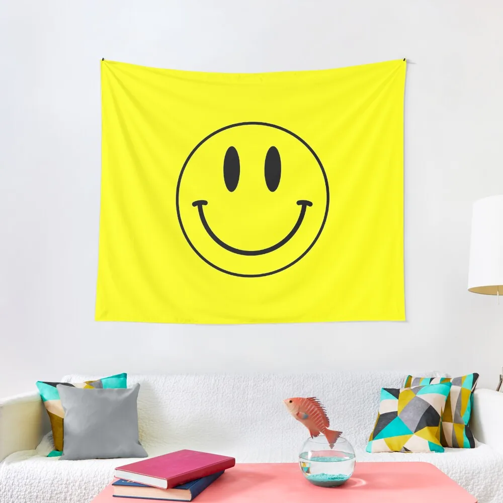 

Acid House Smile Face Tapestry Decorations For Your Bedroom Room Decoration Aesthetic Tapestry