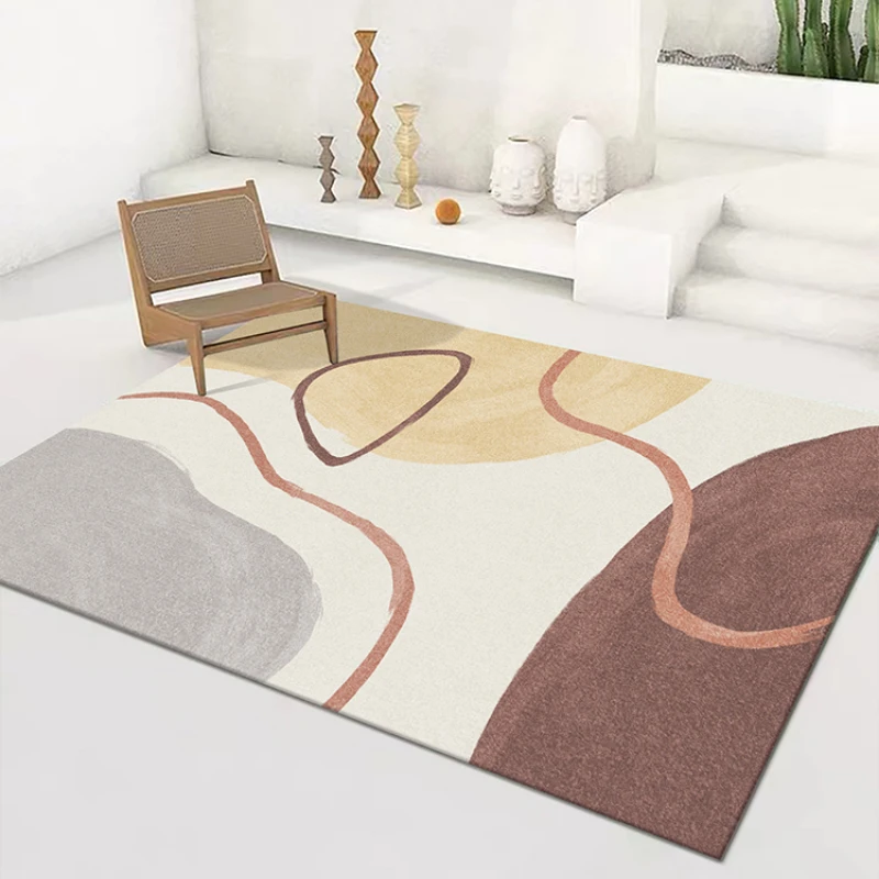 Nordic Morandi Thickened Plush Rug Ins Style Bedroom Bedside Carpet Large Area Balcony Non-slip Carpets Modern Living Room Rugs