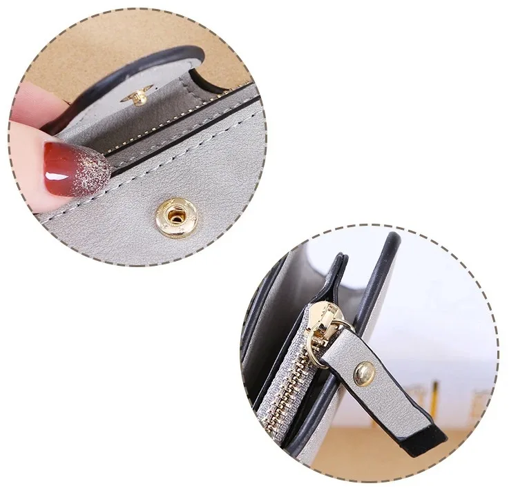 Portafogli da donna con fibbia a lettera Hello Kitty Portafogli lunghi in pelle di alta qualità 15 Porta carte Portafoglio classico da donna con cerniera per donna