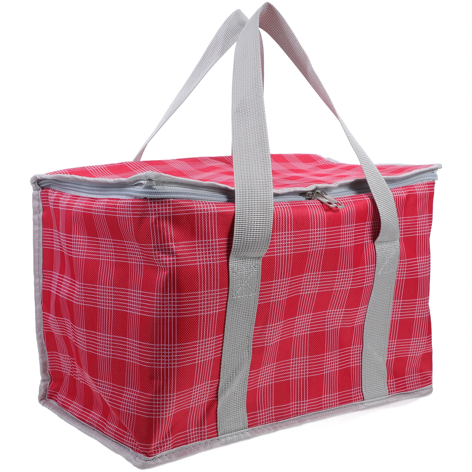 

Picnic Basket Ice Bag Large Capacity Foldable Insulated Grocery Cooler Bags Shopping Portable Food Container Tote Travel Storage