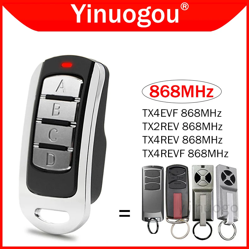 

TX2REV TX4REV TX4REVF TX4EVF Дубликатор пульта дистанционного управления для гаража 868МГц Пульт дистанционного управления для открывания гаражных ворот