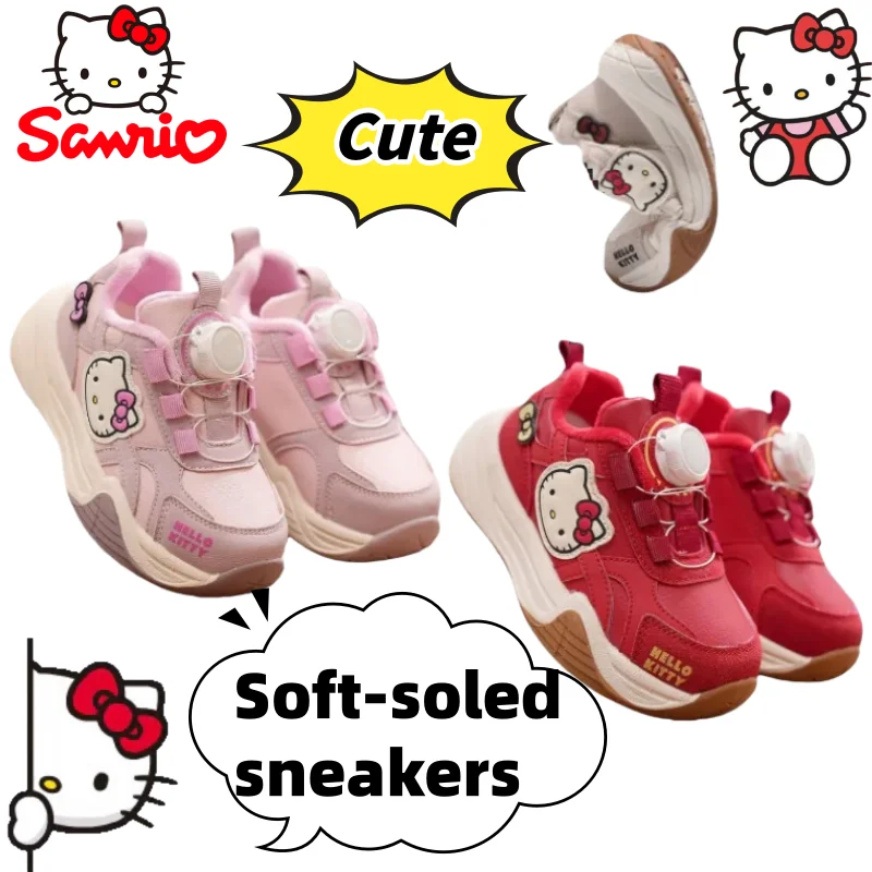 

New Sanrio Hello Kitty Cute Kawaii Creative Anime Merchandise Soft-Soled Casual Shoes High-Value Personalized Cartoon Sneakers