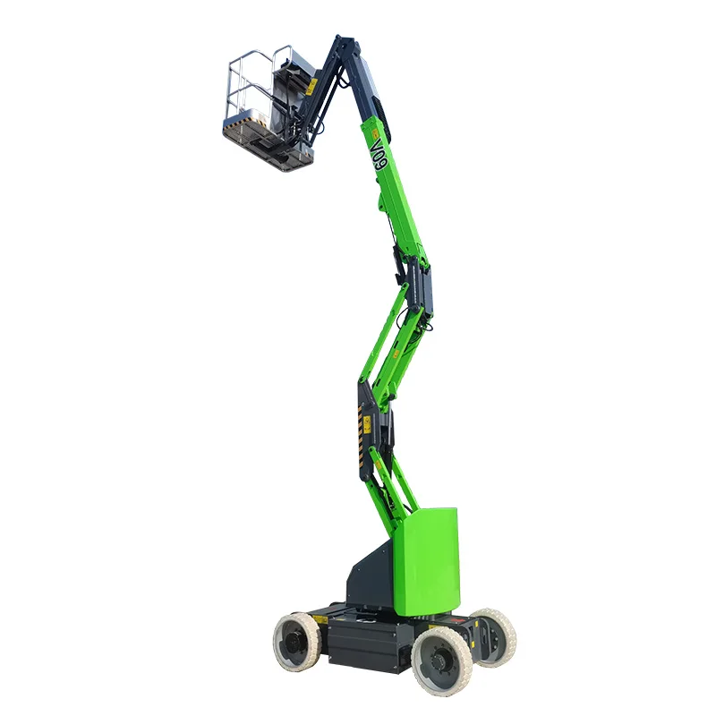 Full Self-propelled 8-12m 360 Degree  Mobile  Rotating Lift Hydraulic Crank Arm  Aerial Work Platform  Airport Port