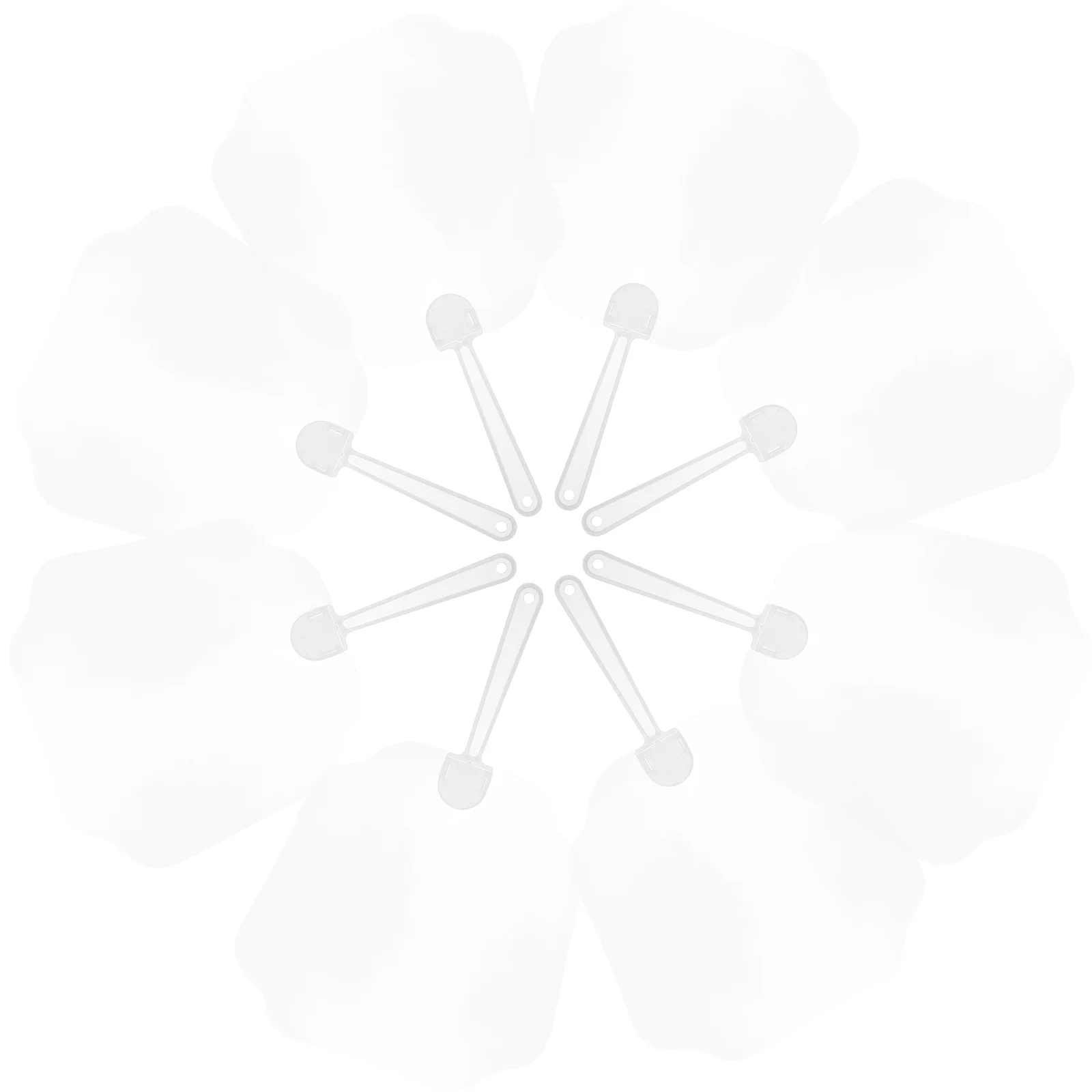 

8Pcs Clear DIY Blank Fans Plastic Painting Fans for Artistic Projects Home Decoration Unique Gift Idea Chinese Fan