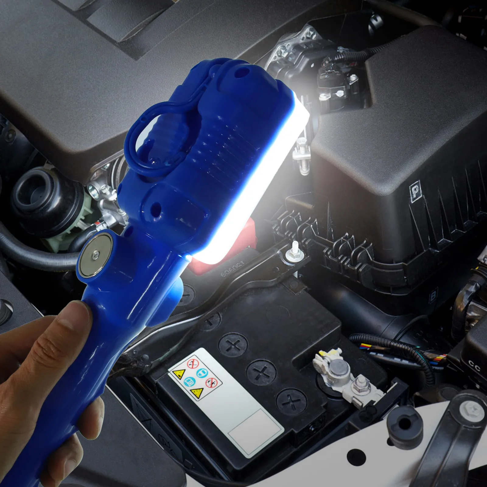 

Handheld Work Light LED Portable Working Lamp with High Brightness for Car Repair Workshop Garage Utility ABS Material