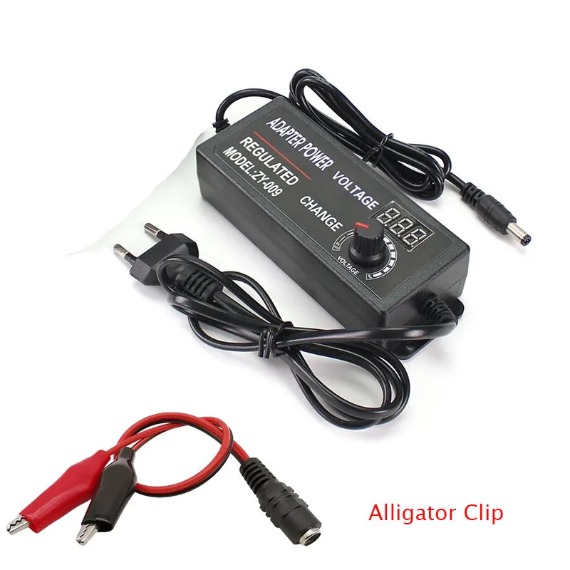 디스플레이 화면 전압 조절 전원 공급 장치 어댑터, AC-DC 3V-12V, 3V-24V, 3A 5A 범용 어댑터