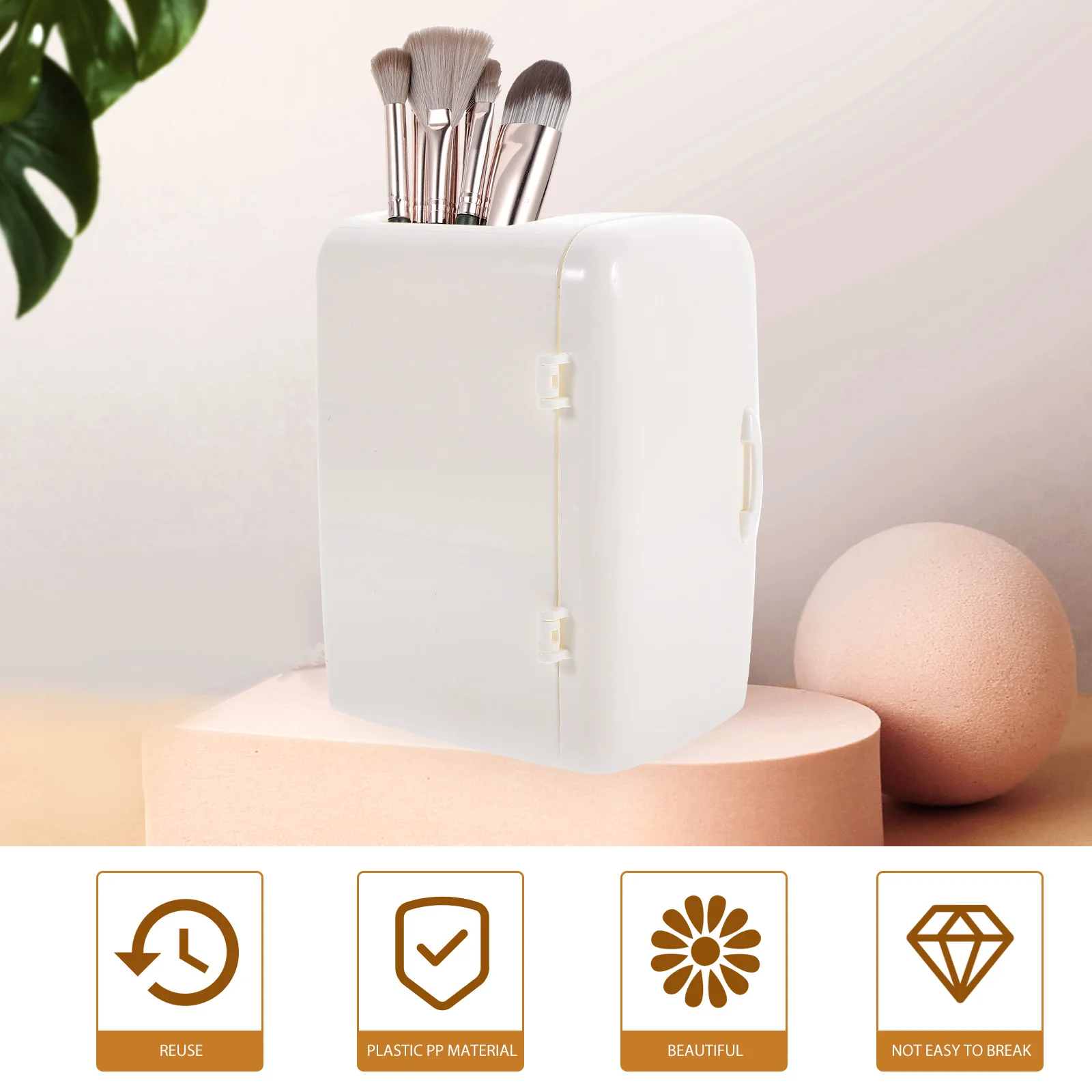 

Large Capacity Pen Holder Pencil for Classroom High White Plastic Pp Jar Office