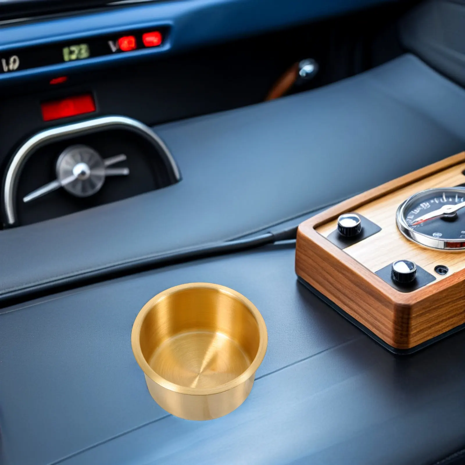 2Pcs Rv Stainless Steel Cup Holder Recessed Marine Drink Holder Drop-in Insert Camper Van Motor Home Beverage Storage