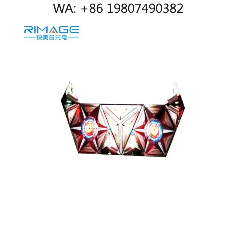 Indoor Irregular Horns Shape P3-P5 3D LED Screen Flexible SDK Display for Club Bar DJ Booth Stage Decor