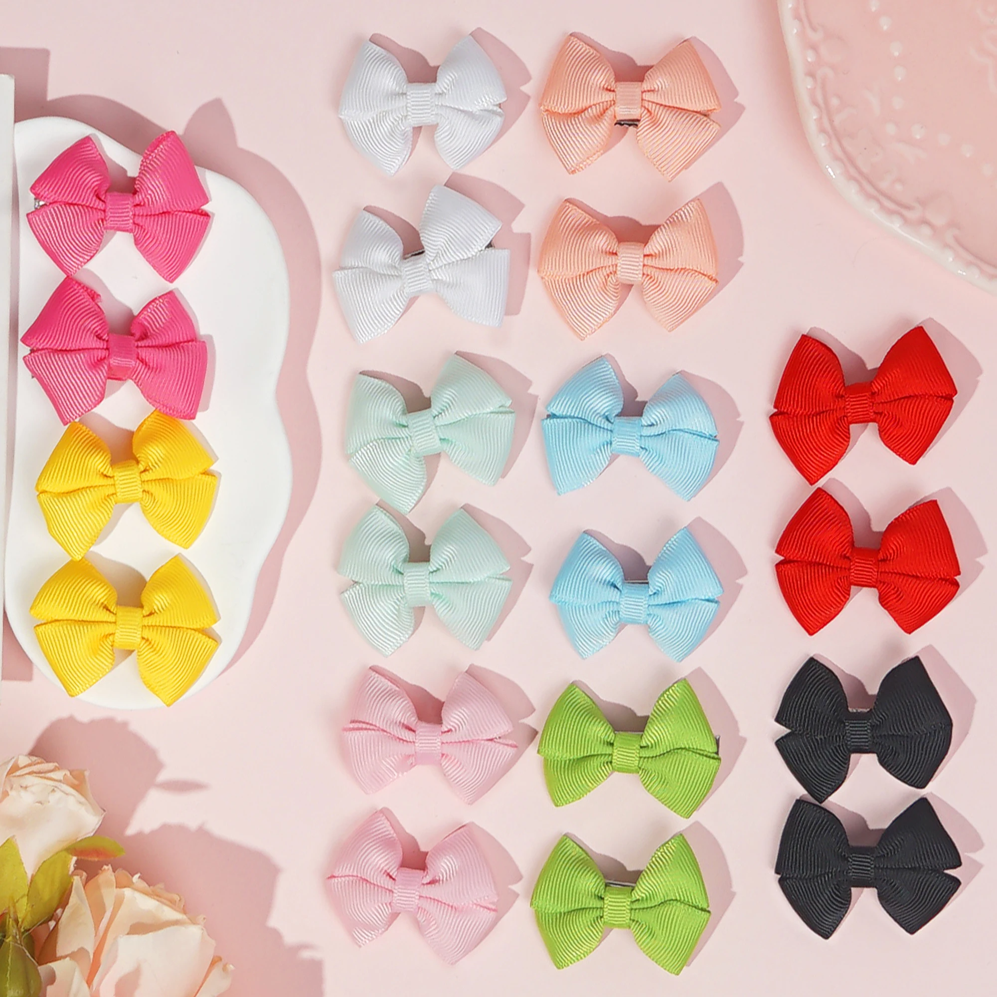 20/30/40Pieces Baby Hair Clips 2inch Hair Bows alligator Clips for Infant and Baby Girls for Daliy use Hair Accessories image 6