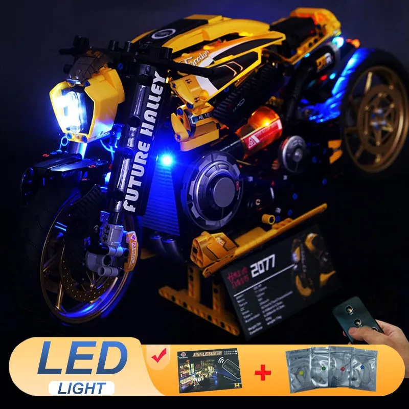 Комплект светодиодных фонарей для LEGO 10506 1:5 гоночный автомобиль для мотоциклов, городской автомобиль (не включает комплекты строительных блоков, наборы кирпичей, модель)