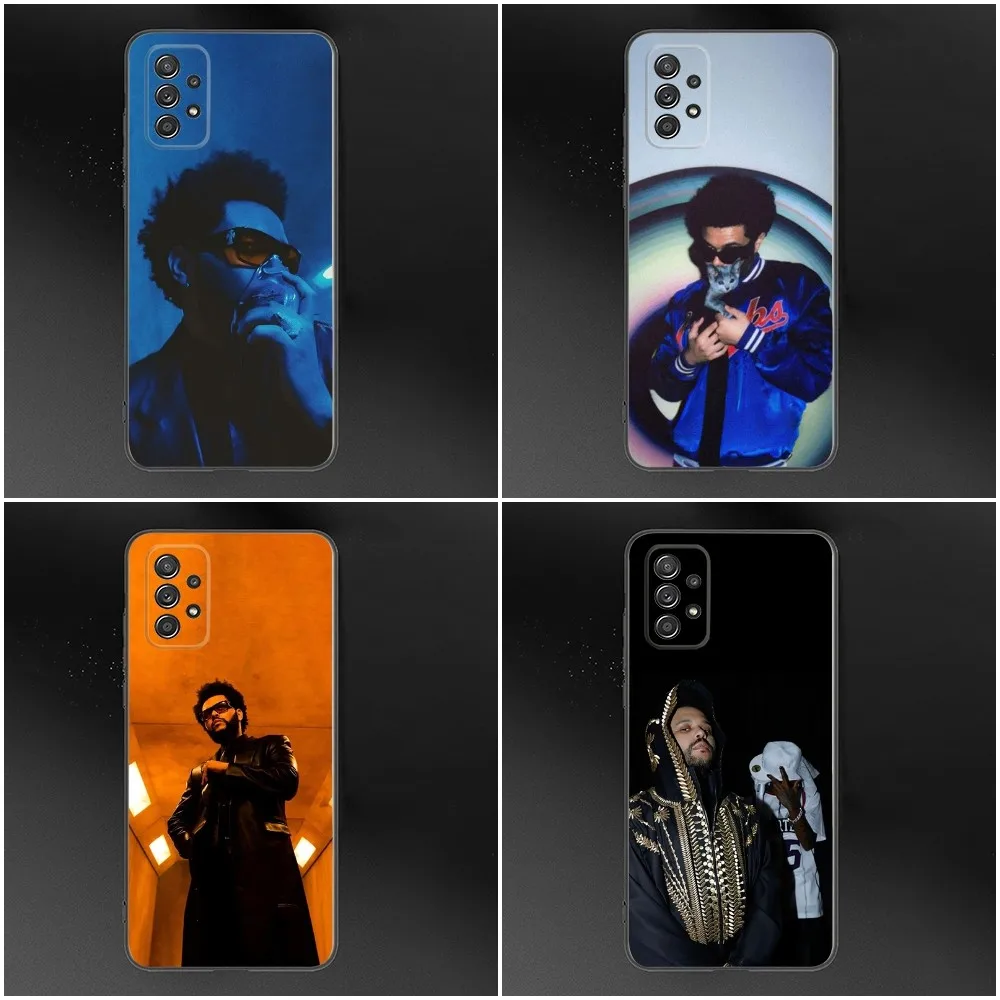 Rapper The W-Weeknd Phone Case For Samsung S24,S23,S22,S21,S20,S10,S10E,S9 Plus FE Note 20 Ultra 10,9 Plus Black